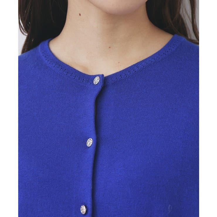 柄編みクルーネックカーディガン【洗濯機OK】《7col》 | index | 詳細画像32 