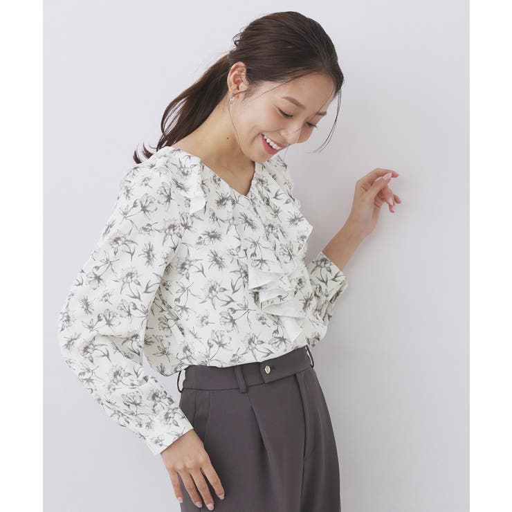 ラッフルフリルブラウス【洗濯機OK/イージーアイロン】 | index | 詳細画像9 