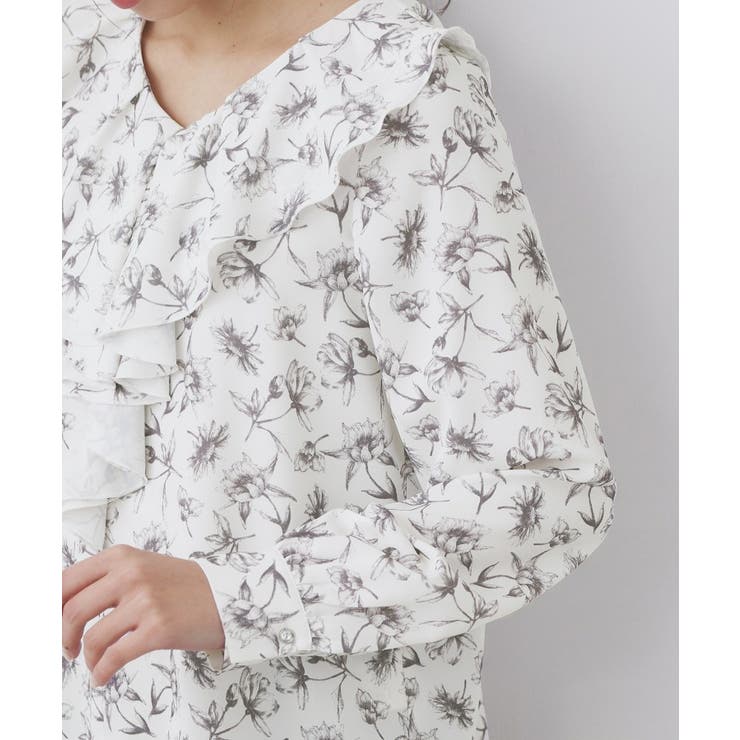 ラッフルフリルブラウス【洗濯機OK/イージーアイロン】 | index | 詳細画像18 