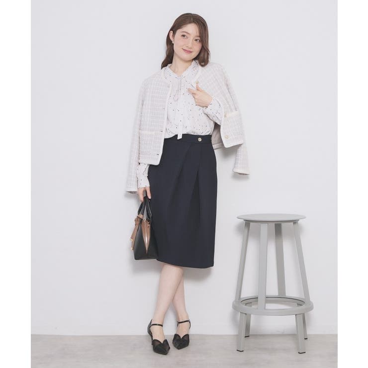 フェイクパールピンボウタイブラウス【洗濯機OK イージーアイロン ストレッチ】《… | index | 詳細画像12 