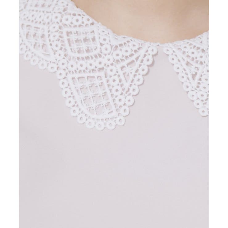 レース衿ペプラムブラウス【洗濯機OK/ストレッチ】 | index | 詳細画像14 