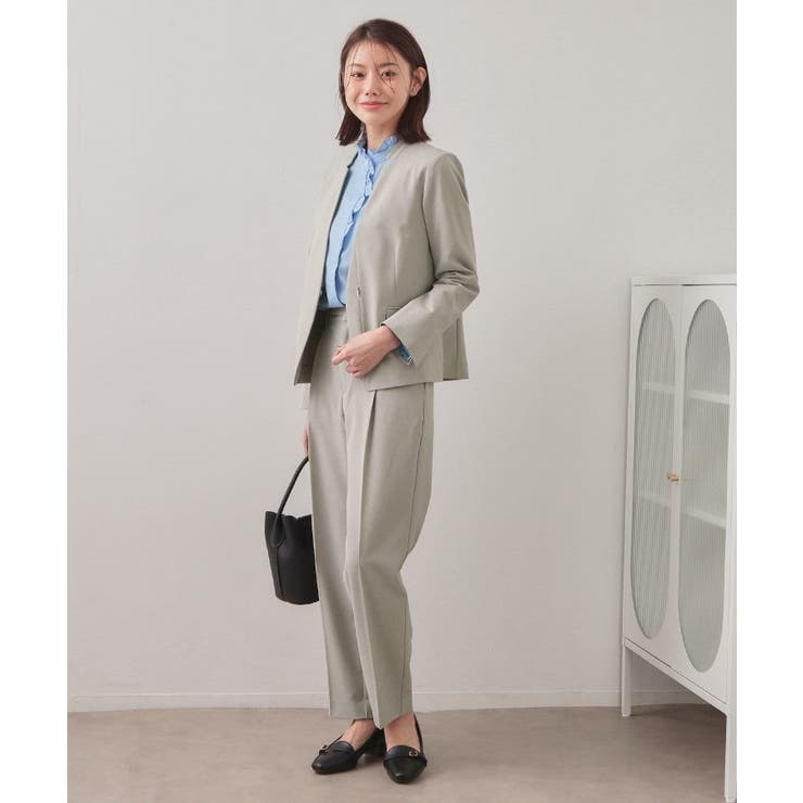 ノーカラージャケット セットアップ対応可【洗える 接触冷感 | index | 詳細画像8 