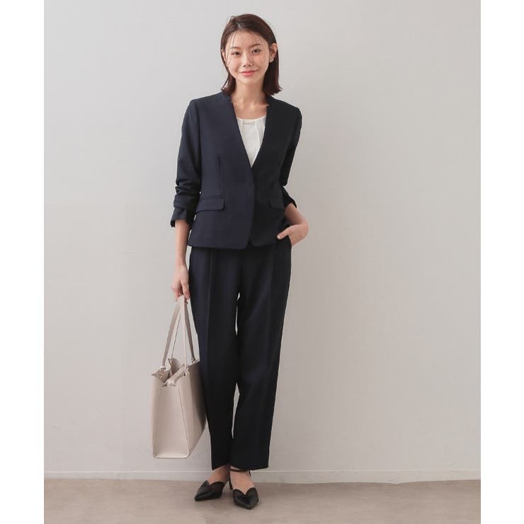 ノーカラージャケット セットアップ対応可【洗える 接触冷感 | index | 詳細画像23 