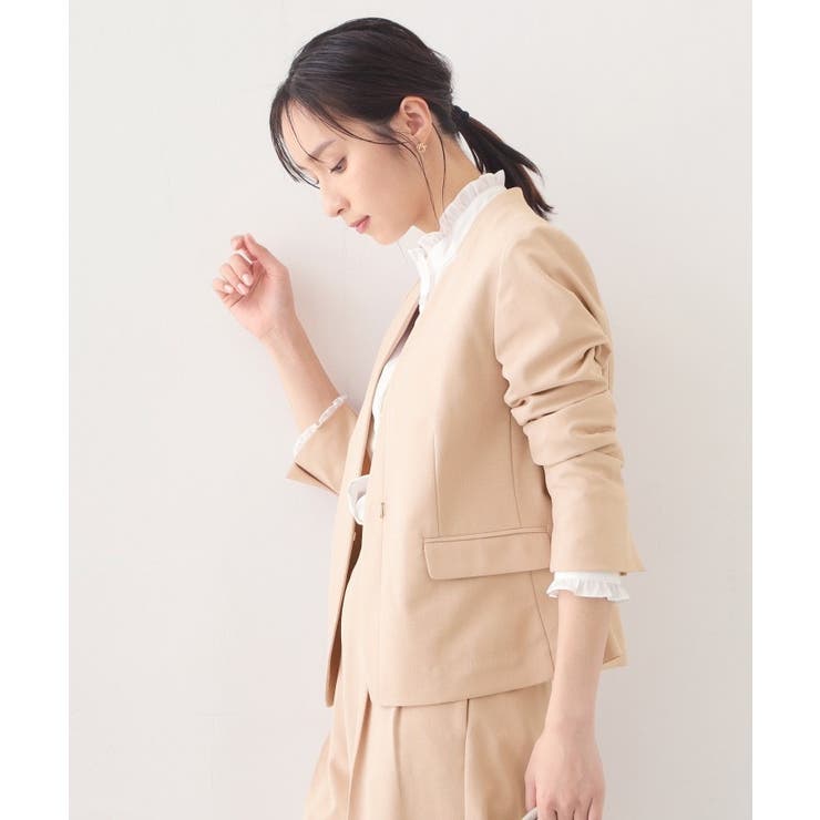 ノーカラージャケット セットアップ対応可【洗える 接触冷感 | index | 詳細画像27 