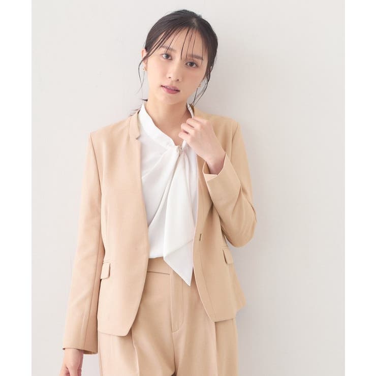 ノーカラージャケット セットアップ対応可【洗える 接触冷感 | index | 詳細画像26 