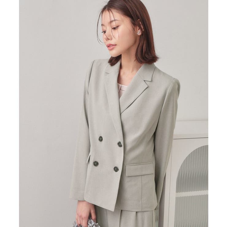 ダブルブレストジャケット セットアップ対応可【洗える 接触冷感 | index | 詳細画像4 
