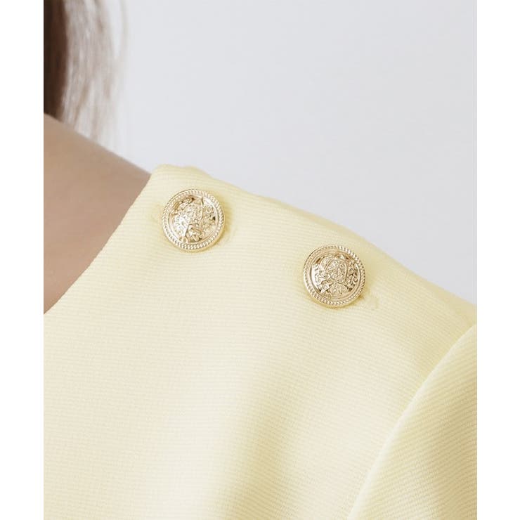 度詰めリップル肩釦ボートネックトップス【洗濯機OK】 | index | 詳細画像17 