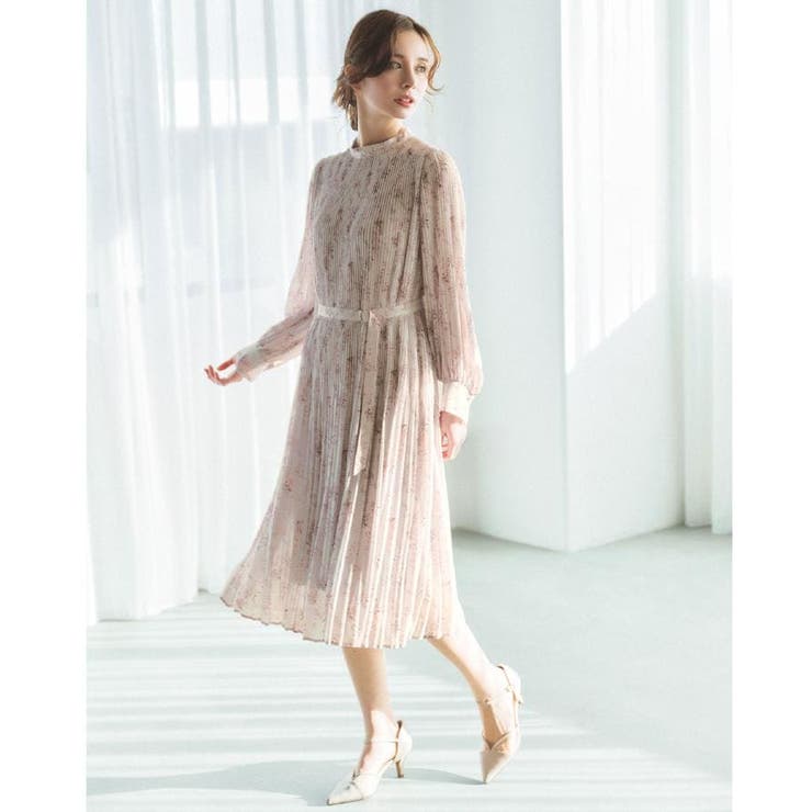 ベルト付きプリーツフレアワンピース【洗濯機OK イージーアイロン 防シワ】《5c… | index | 詳細画像50 