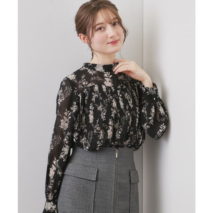 エアリープリーツスタンドカラーブラウス【洗濯機OK イージーアイロン 防シワ】《… | index | 詳細画像1 