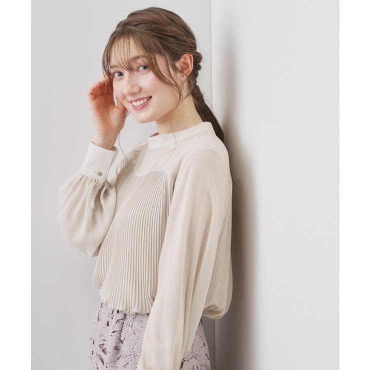 エアリープリーツスタンドカラーブラウス【洗濯機OK イージーアイロン 防シワ】《… | index | 詳細画像17 