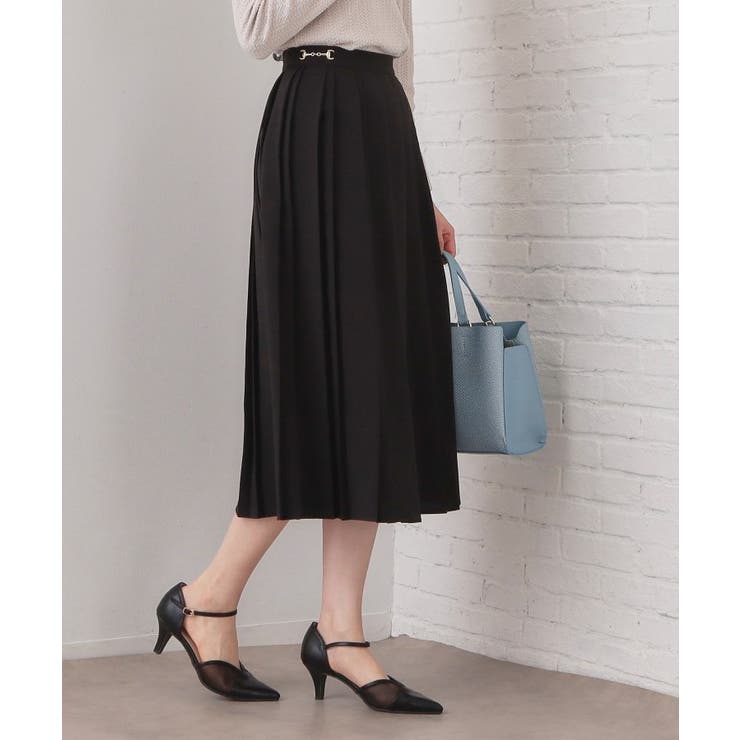 ビット付きダブルプリーツスカート【洗濯機OK/イージーアイロン】 | index | 詳細画像1 