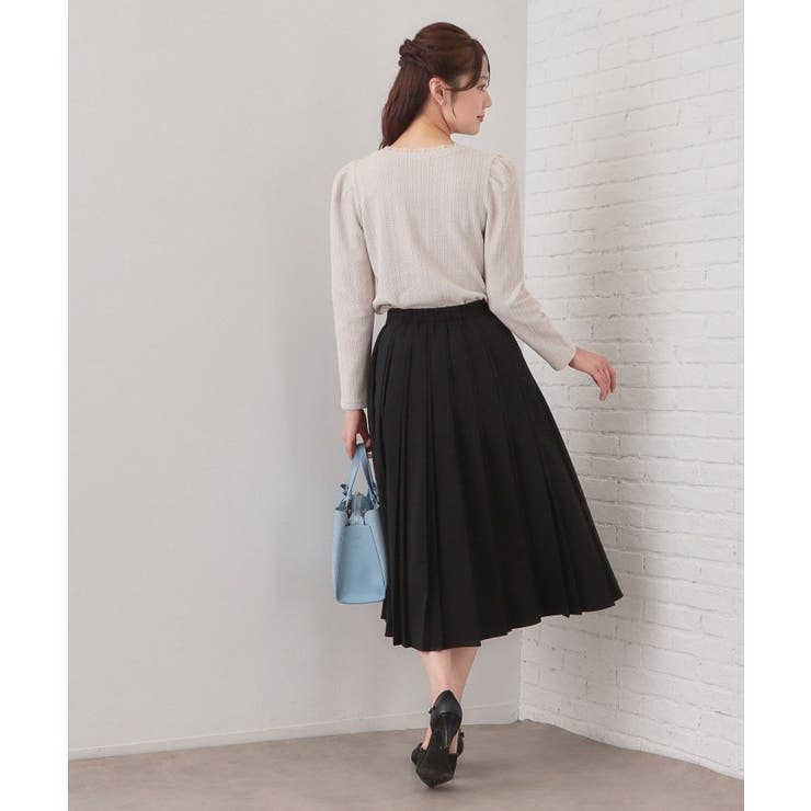 ビット付きダブルプリーツスカート【洗濯機OK/イージーアイロン】 | index | 詳細画像3 