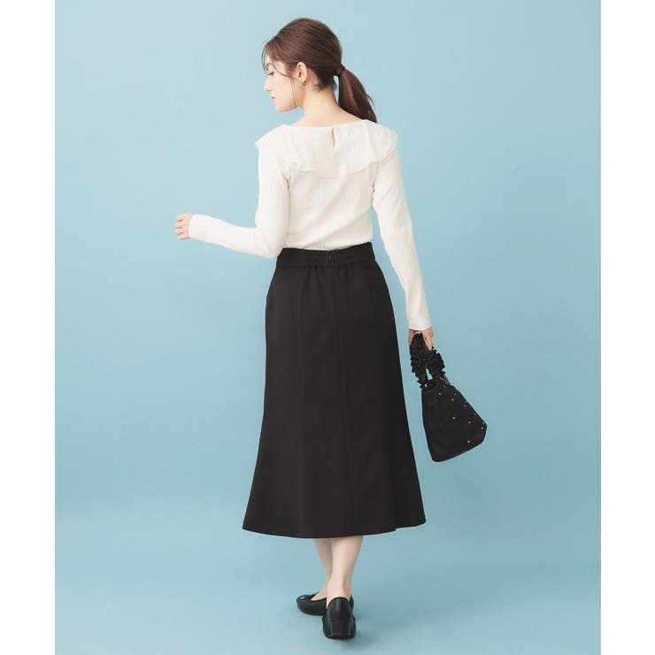 トレンチマーメイドフレアスカート【洗濯機OK/イージーアイロン】 | index | 詳細画像3 