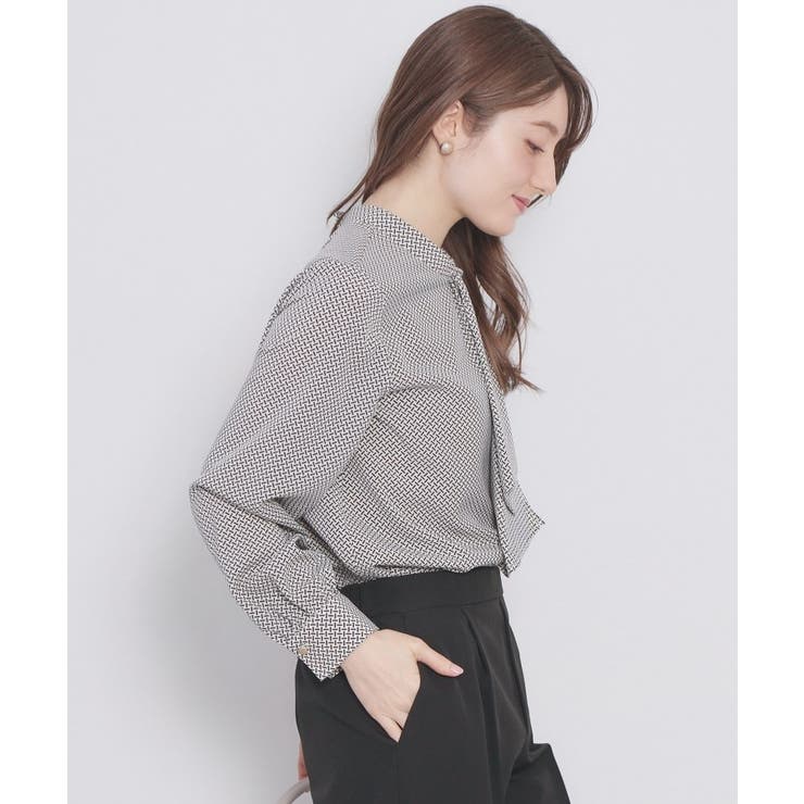 アシンメトリーボウタイブラウス【洗濯機OK イージーアイロン 防シワ】《XS～L… | index | 詳細画像9 