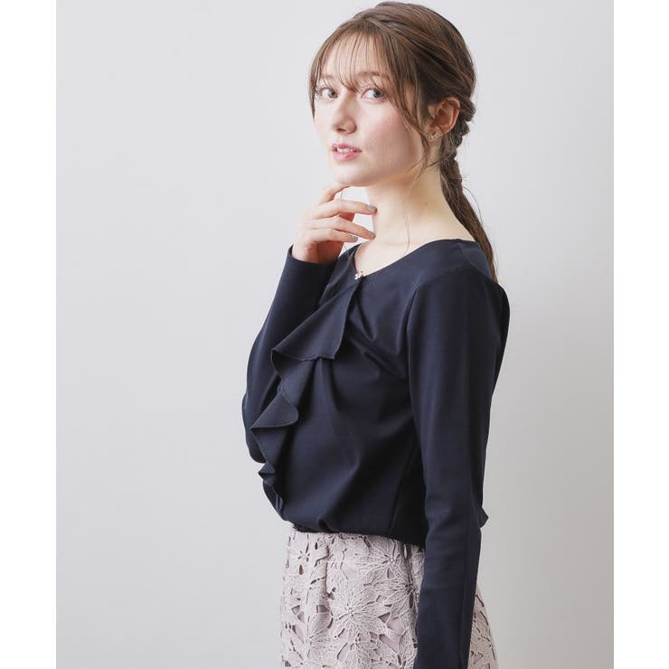 アシメラッフルフリルポンチトップス【洗濯機OK】 | index | 詳細画像9 