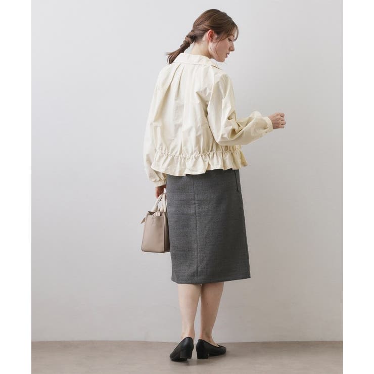 スタンドカラーペプラムブルゾン【洗濯機OK】 | index | 詳細画像3 