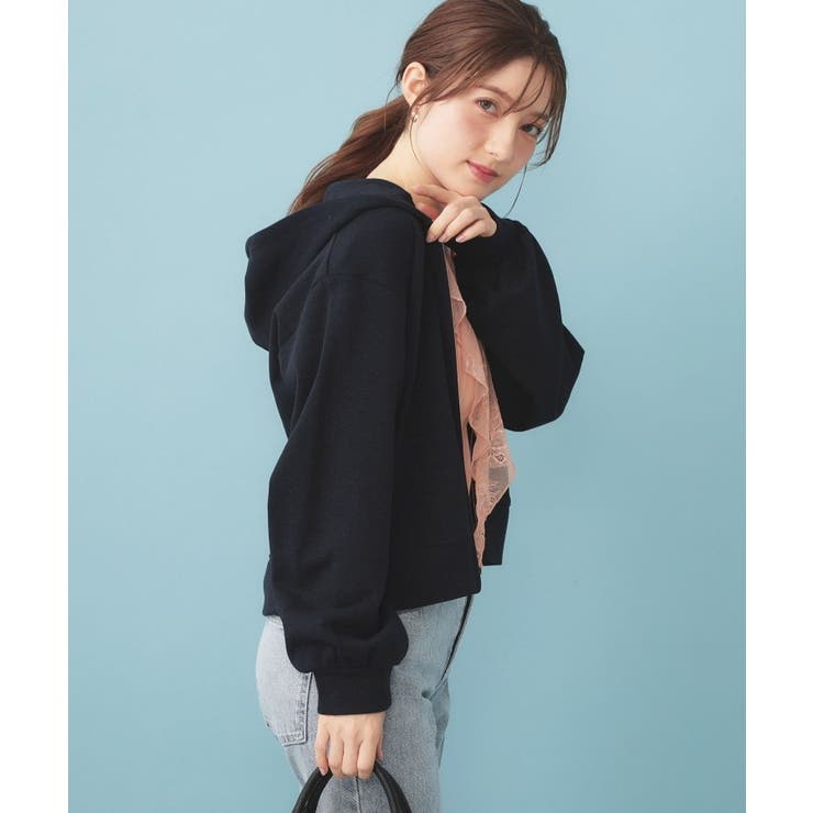 ラメ裏毛コンパクトジップパーカー【洗濯機OK】 | index | 詳細画像10 