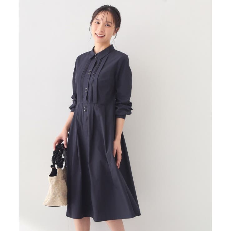 ベルト付きタックシャツワンピース【洗濯機OK/イージーアイロン】 | index | 詳細画像10 