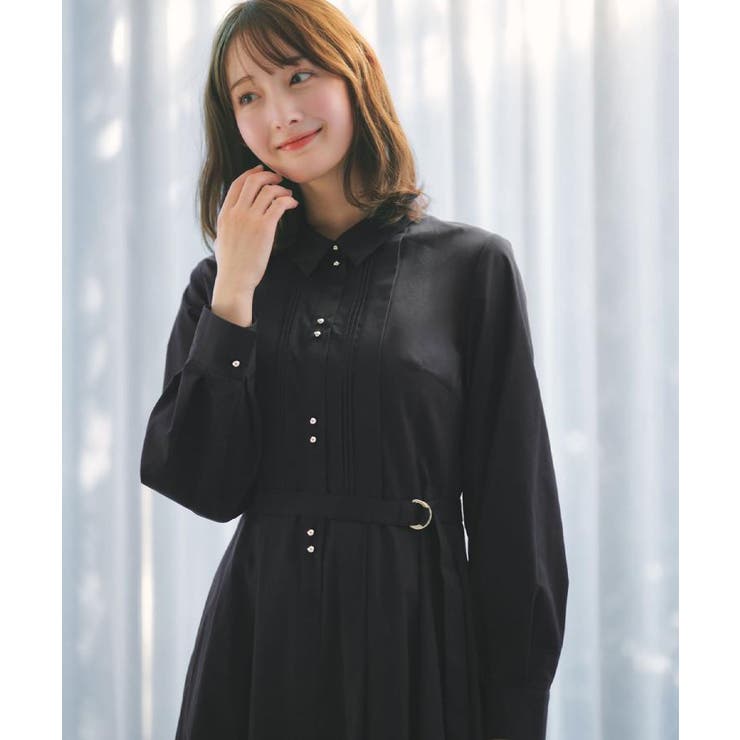 ベルト付きタックシャツワンピース【洗濯機OK/イージーアイロン】 | index | 詳細画像31 