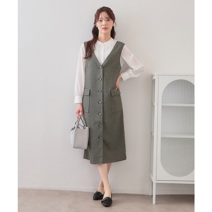 サマーツイード前開きジャンスカ【洗濯機OK/イージーアイロン】 | index | 詳細画像7 