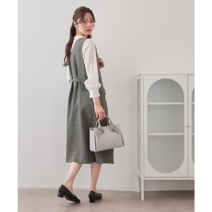 サマーツイード前開きジャンスカ【洗濯機OK/イージーアイロン】 | index | 詳細画像8 