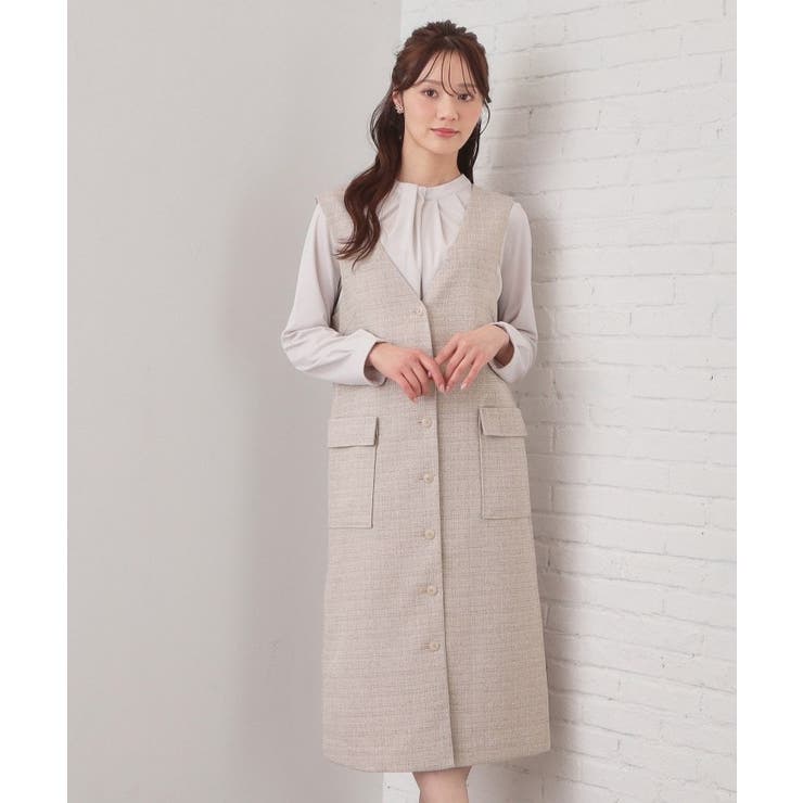 サマーツイード前開きジャンスカ【洗濯機OK/イージーアイロン】 | index | 詳細画像10 