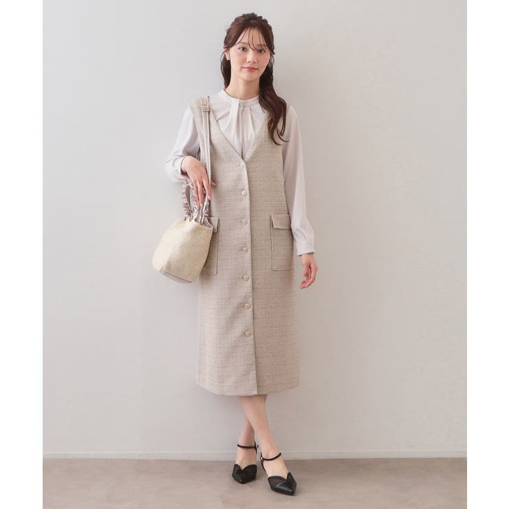 サマーツイード前開きジャンスカ【洗濯機OK/イージーアイロン】 | index | 詳細画像11 