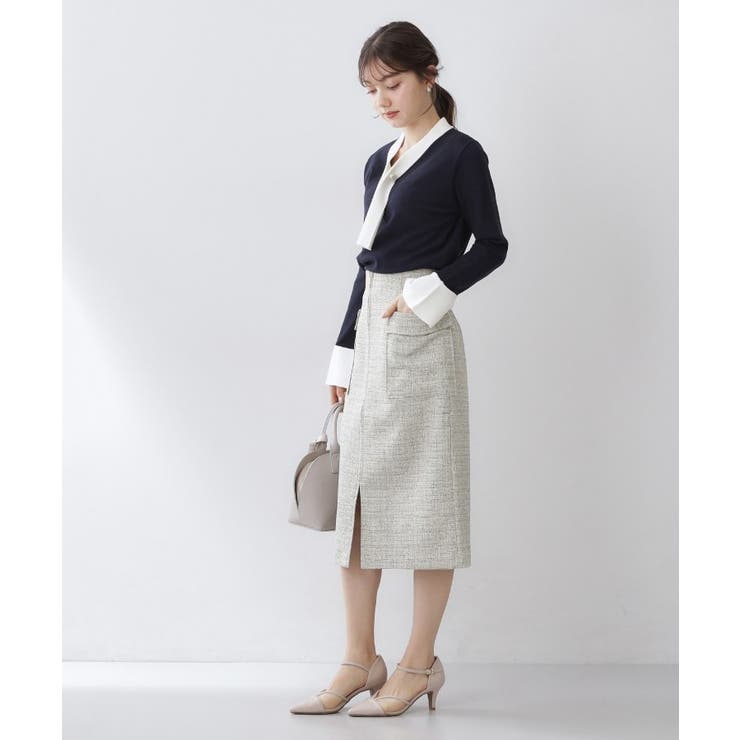 フロントジップタイトスカート【洗濯機OK/イージーアイロン】 | index | 詳細画像4 