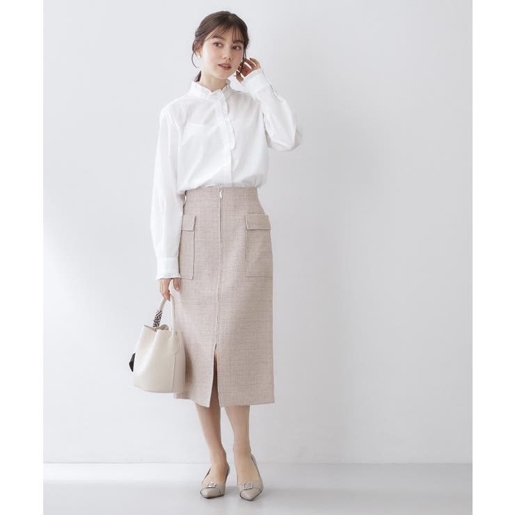 フロントジップタイトスカート【洗濯機OK/イージーアイロン】 | index | 詳細画像11 