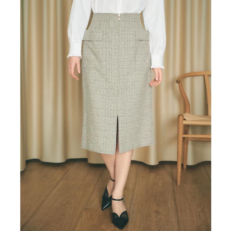 フロントジップタイトスカート【洗濯機OK/イージーアイロン】 | index | 詳細画像1 