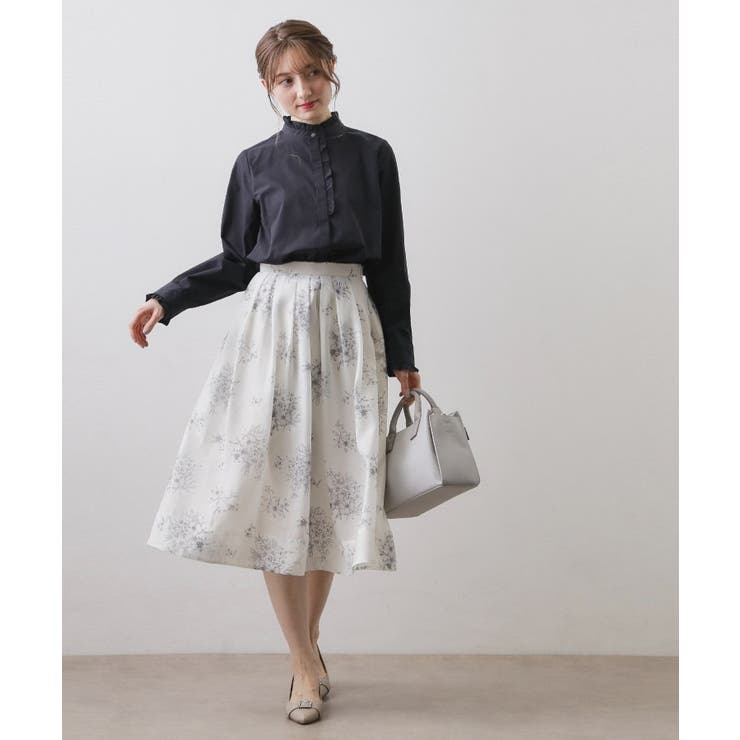 ブロードフロントフリルブラウス【洗濯機OK】《5col》 | index | 詳細画像18 