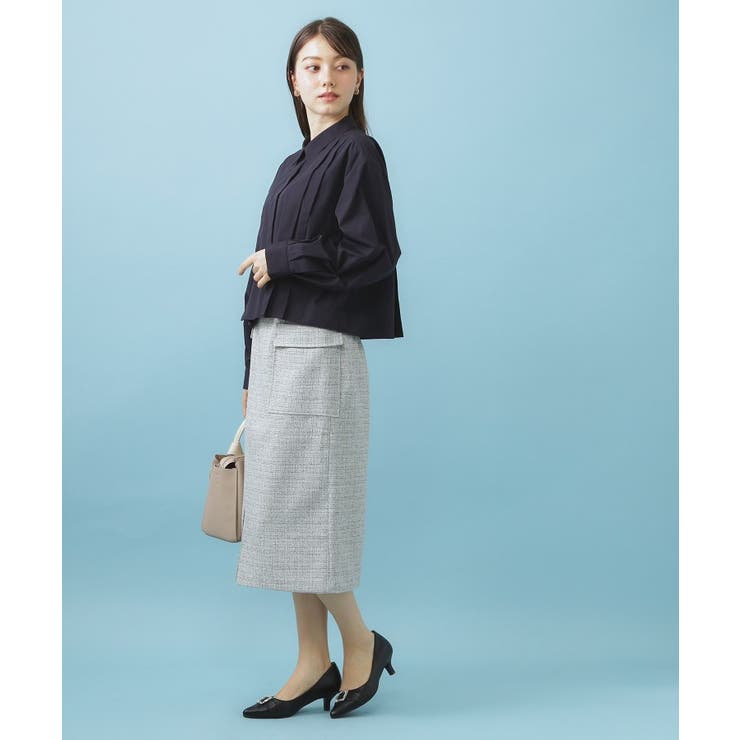 ブロード短丈タックシャツ【洗濯機OK】《5col》 | index | 詳細画像8 