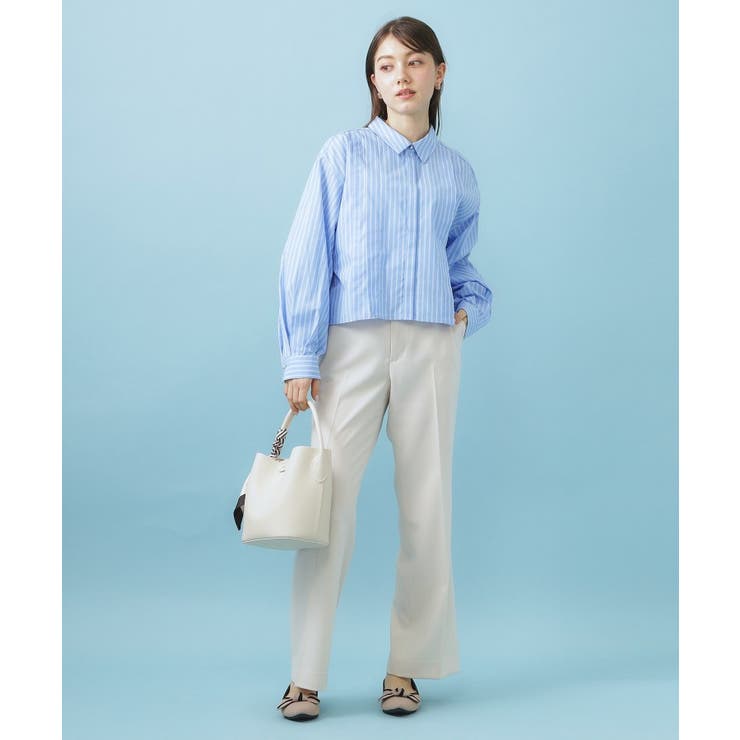 ブロード短丈タックシャツ【洗濯機OK】《5col》 | index | 詳細画像11 