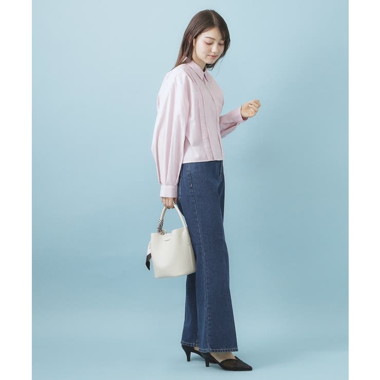 ブロード短丈タックシャツ【洗濯機OK】《5col》 | index | 詳細画像16 