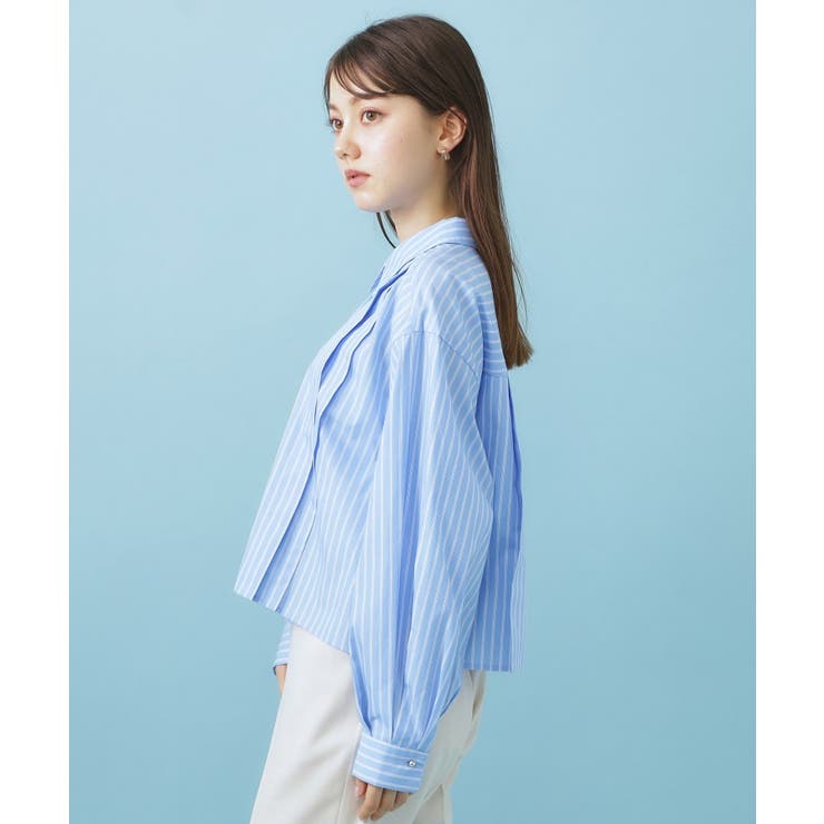 ブロード短丈タックシャツ【洗濯機OK】《5col》 | index | 詳細画像23 