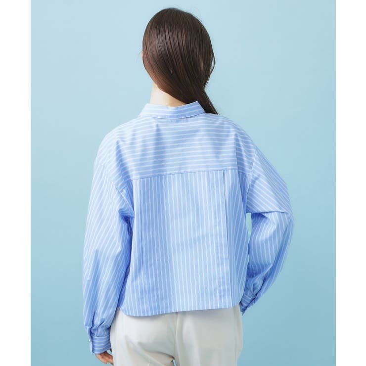 ブロード短丈タックシャツ【洗濯機OK】《5col》 | index | 詳細画像24 