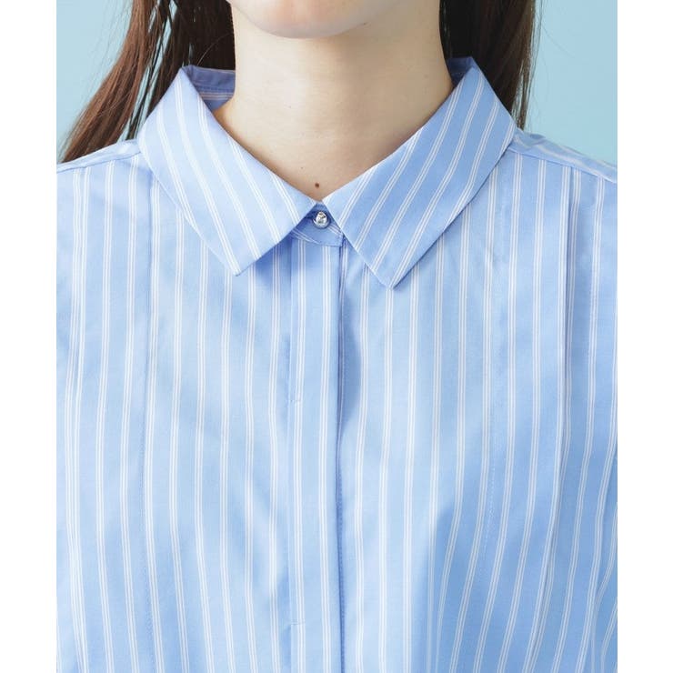 ブロード短丈タックシャツ【洗濯機OK】《5col》 | index | 詳細画像25 