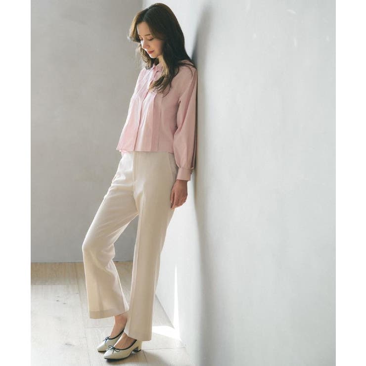 ブロード短丈タックシャツ【洗濯機OK】《5col》 | index | 詳細画像29 