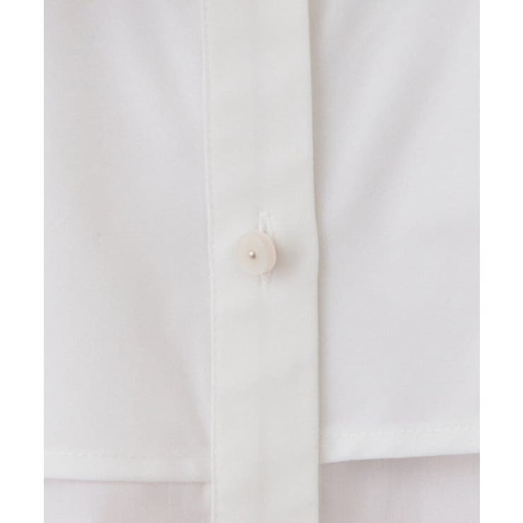 フリルキーネックシャツ【洗濯機OK イージーアイロン 防シワ】《XS～LL | index | 詳細画像5 