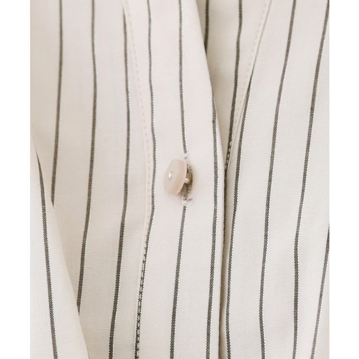 フリルキーネックシャツ【洗濯機OK イージーアイロン 防シワ】《XS～LL | index | 詳細画像9 