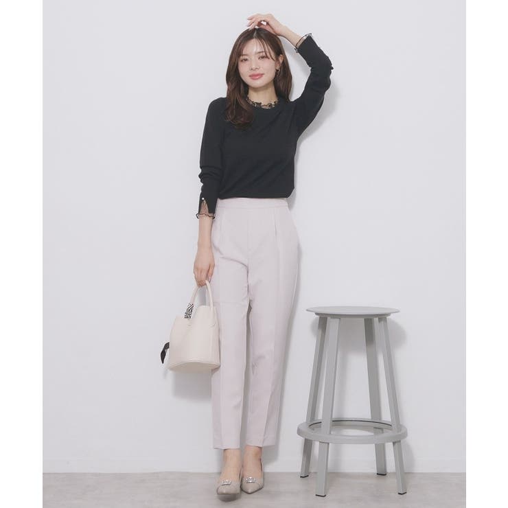 ドットチュールフリルデザインニット【洗濯機OK】 | index | 詳細画像7 