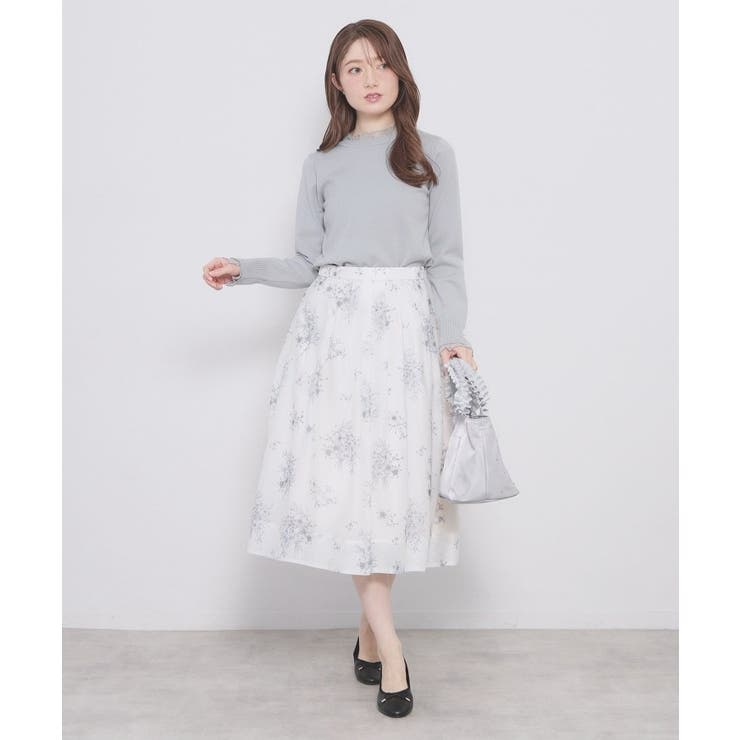 ドットチュールフリルデザインニット【洗濯機OK】 | index | 詳細画像11 