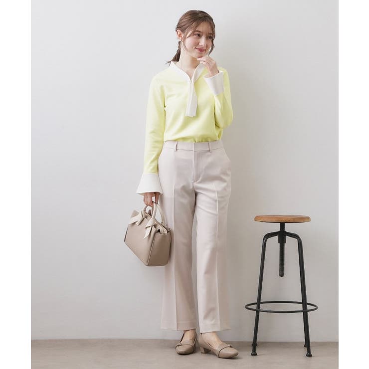 バイカラーボウタイパール調ニット【洗濯機OK】 | index | 詳細画像6 