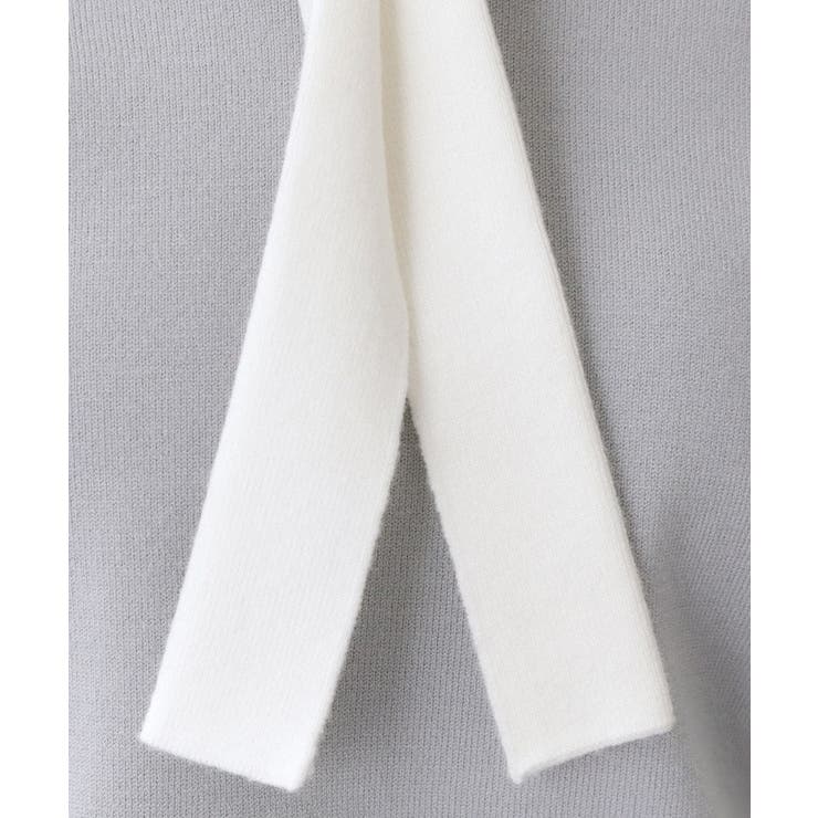 バイカラーボウタイパール調ニット【洗濯機OK】 | index | 詳細画像16 