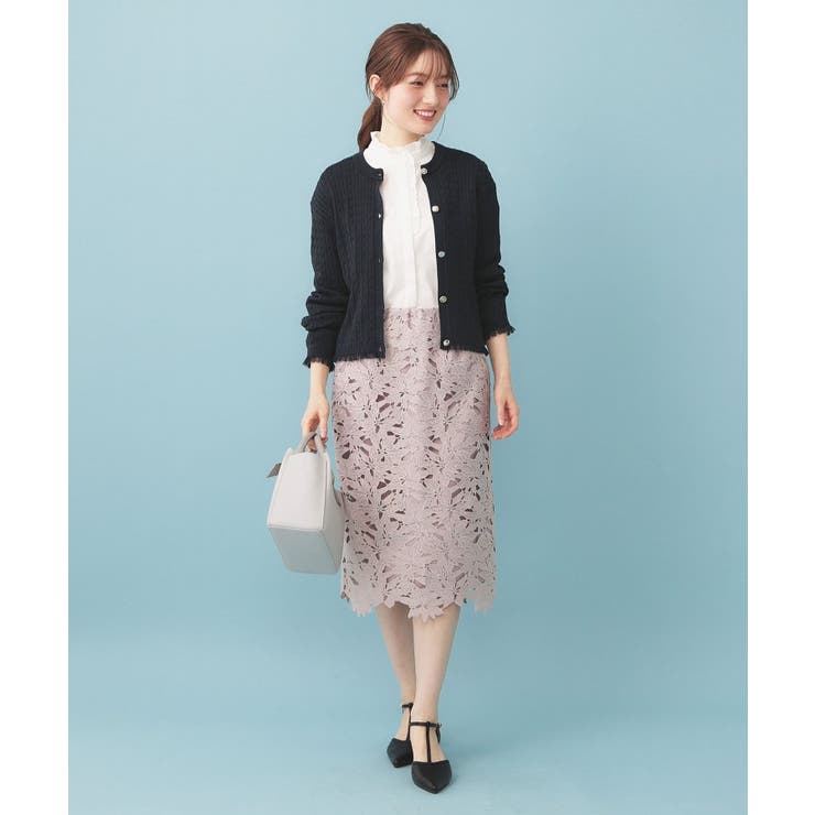 袖シアーフリルケーブルラメカーディガン【洗濯機OK/坑ピル】 | index | 詳細画像10 