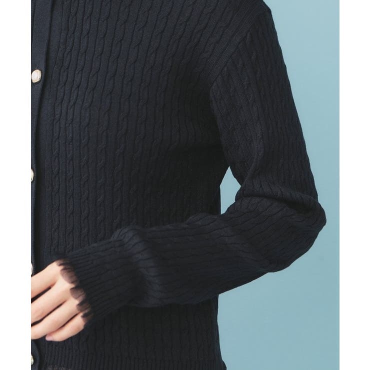 袖シアーフリルケーブルラメカーディガン【洗濯機OK/坑ピル】 | index | 詳細画像17 