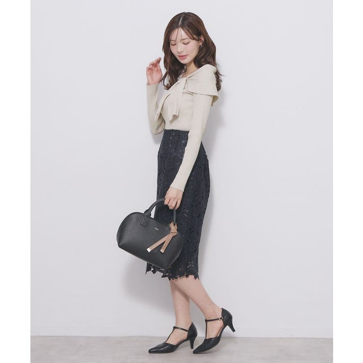 オフショルリボンリブニット【洗濯機OK】 | index | 詳細画像8 