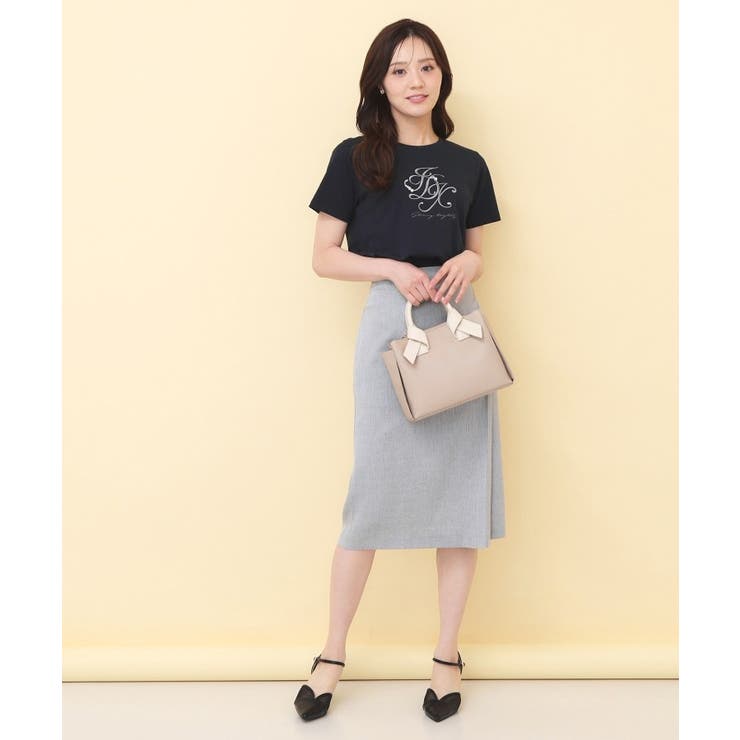 【接触冷感】ビッグロゴ刺繍ビジュー付きTシャツ《洗濯機OK／UVケア》 | index | 詳細画像10 