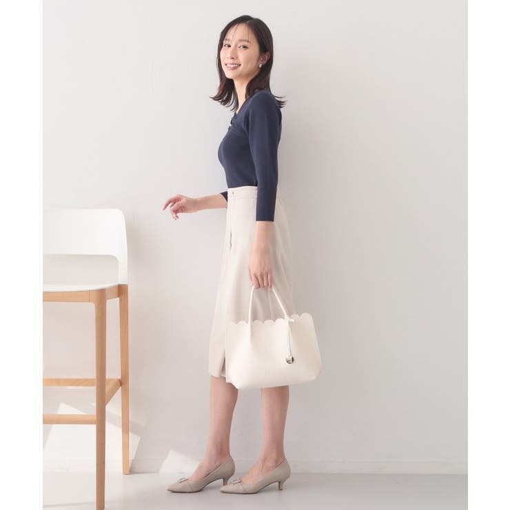 ブローチ風ゴールドパーツ付きアシメニット【洗濯機OK/坑ピル】 | index | 詳細画像11 