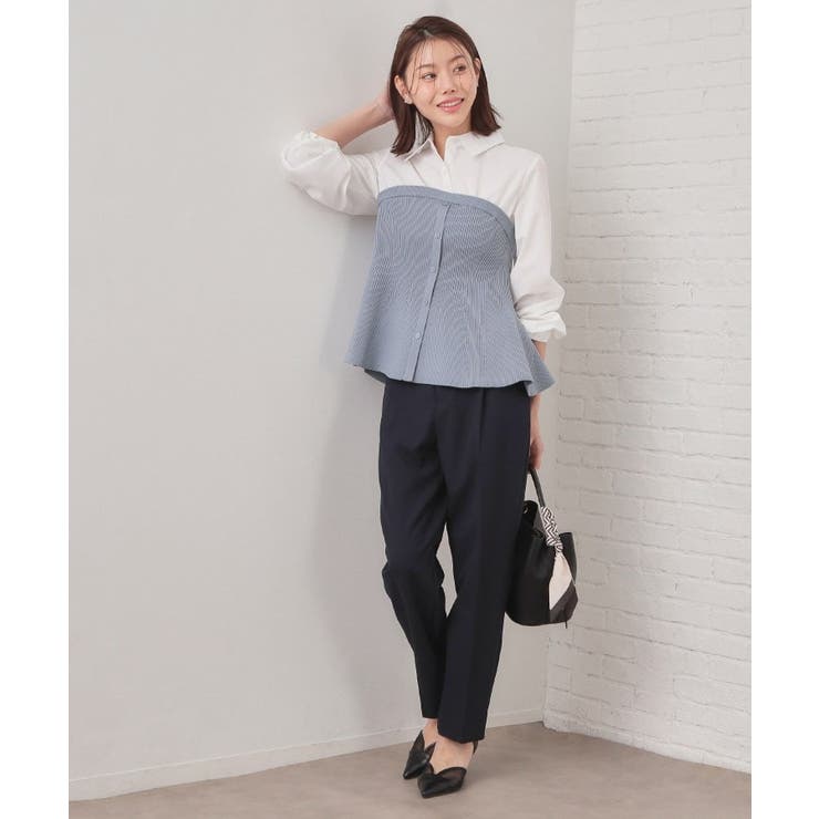 シャツドッキングペプラムニット【洗濯機OK】 | index | 詳細画像5 